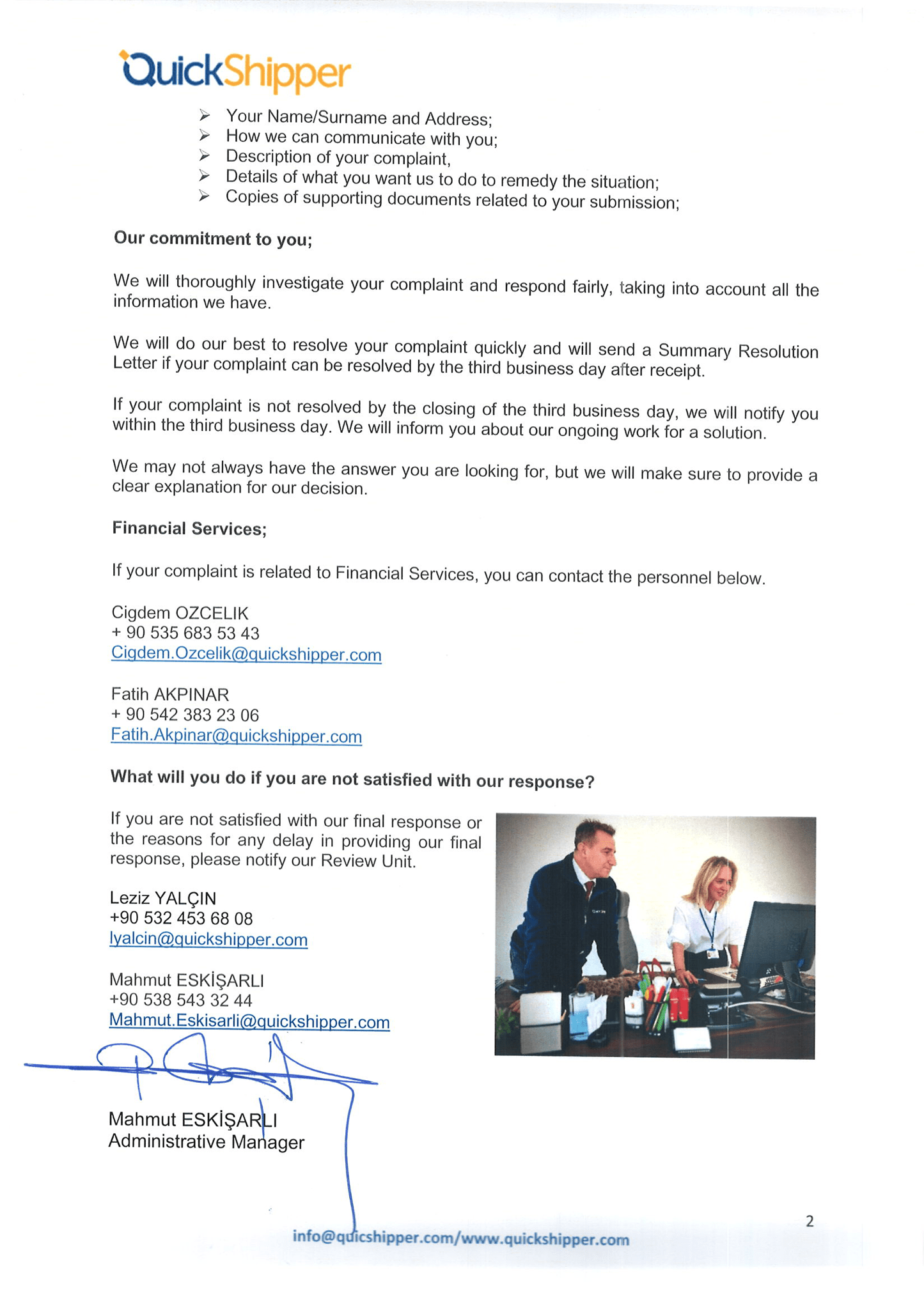 COMPLAINT MANAGEMENT SYSTEM OF QS MICRO DISTRIBUTION INC ENGLISH 28.04.2023-2-1