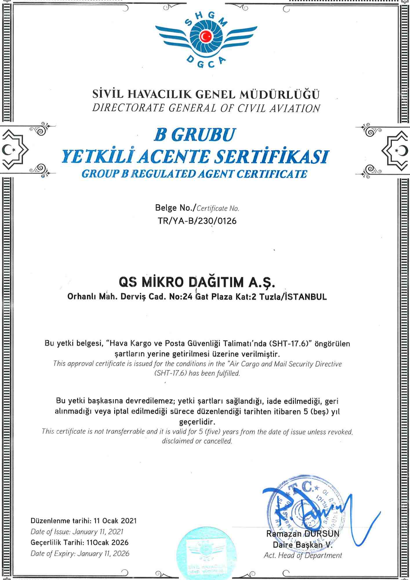 ISO 28001 CERTIFICATE OF THE SUPPLY CHAIN SECURITY MANAGEMENT SYSTEM OH THE QS MICRO DISTRIBUTION INC.pdf (1)